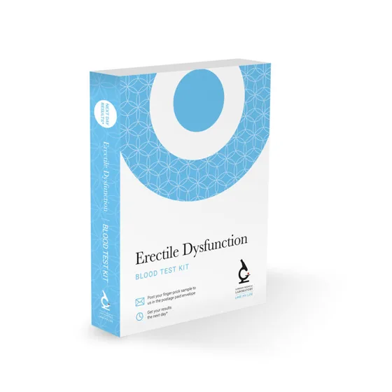 Erectile Dysfunction Profile — blood test kit box