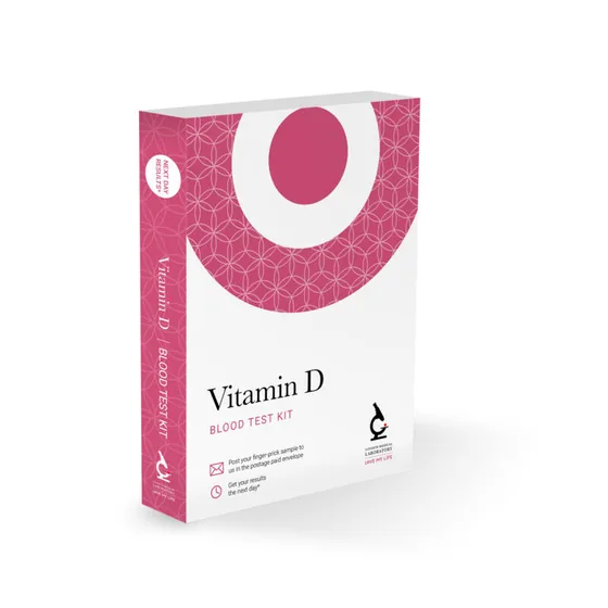 Vitamin D — blood test kit box